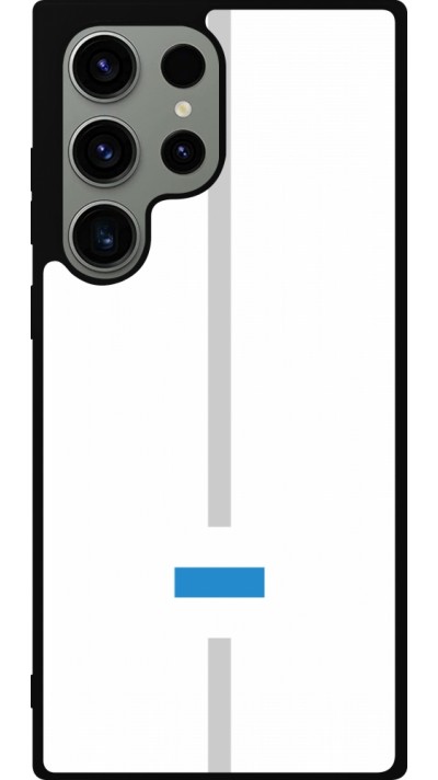Samsung Galaxy S23 Ultra Case Hülle - Silikon schwarz Kanton ZG weiss