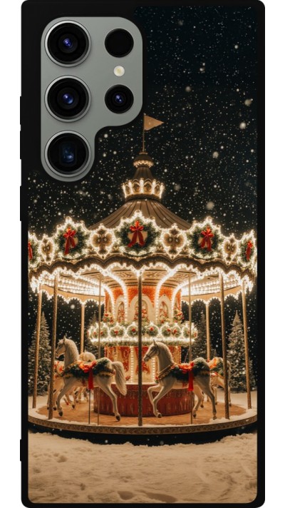Samsung Galaxy S23 Ultra Case Hülle - Silikon schwarz Christmas 25 Carousel