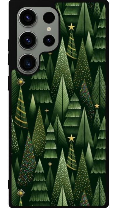 Samsung Galaxy S23 Ultra Case Hülle - Silikon schwarz Christmas 25 Pattern Xmas Tree