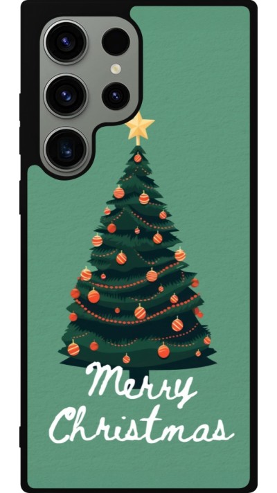 Samsung Galaxy S23 Ultra Case Hülle - Silikon schwarz Christmas 25 Xmas Tree