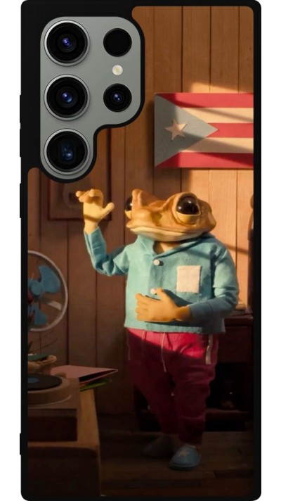 Samsung Galaxy S23 Ultra Case Hülle - Silikon schwarz Dancing frog DTMF