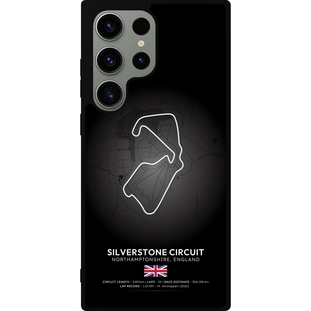 Samsung Galaxy S23 Ultra Case Hülle - Silikon schwarz F1 Track 2025 Great Britan