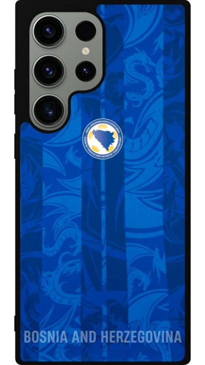 Samsung Galaxy S23 Ultra Case Hülle - Silikon schwarz Bosnien und Herzegowina 2026 personalisierbares Fussballtrikot