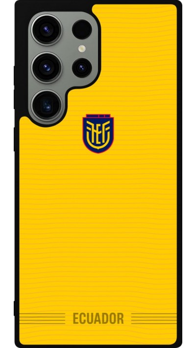 Samsung Galaxy S23 Ultra Case Hülle - Silikon schwarz Ecuador 2026 personalisierbares Fussballtrikot