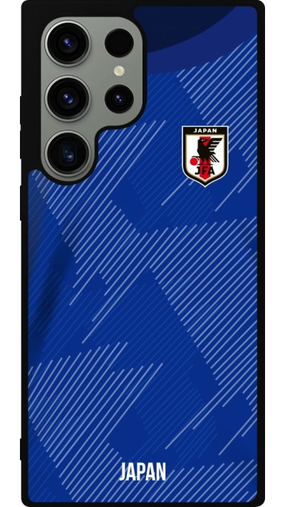Coque Samsung Galaxy S23 Ultra - Silicone rigide noir Maillot de football Japon 2022 personnalisable