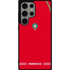 Samsung Galaxy S23 Ultra Case Hülle - Silikon schwarz Marokko 2026 personalisierbares Fussballtrikot