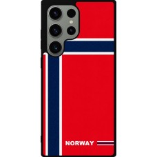 Samsung Galaxy S23 Ultra Case Hülle - Silikon schwarz Norwegen 2026 personalisierbares Fussballtrikot