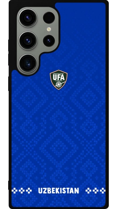 Samsung Galaxy S23 Ultra Case Hülle - Silikon schwarz Usbekistan 2026 personalisierbares Fussballtrikot