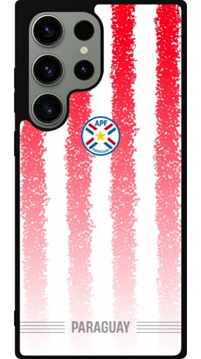 Samsung Galaxy S23 Ultra Case Hülle - Silikon schwarz Paraguay 2026 personalisierbares Fussballtrikot