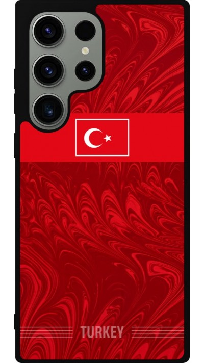 Samsung Galaxy S23 Ultra Case Hülle - Silikon schwarz Türkei 2026 personalisierbares Fussballtrikot