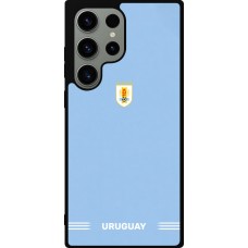 Samsung Galaxy S23 Ultra Case Hülle - Silikon schwarz Uruguay 2026 personalisierbares Fussballtrikot