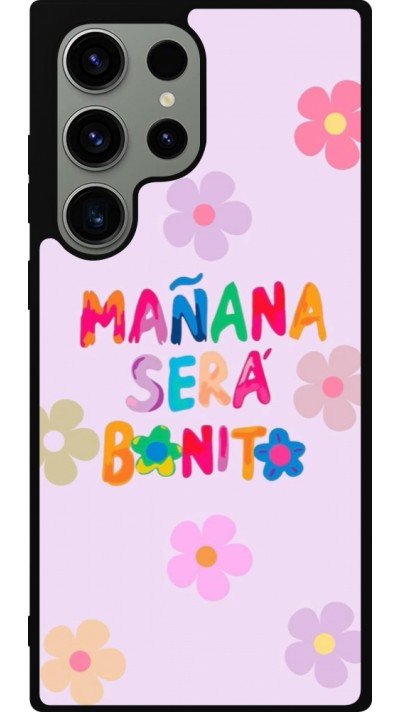 Samsung Galaxy S23 Ultra Case Hülle - Silikon schwarz Karol G Manana sera bonito