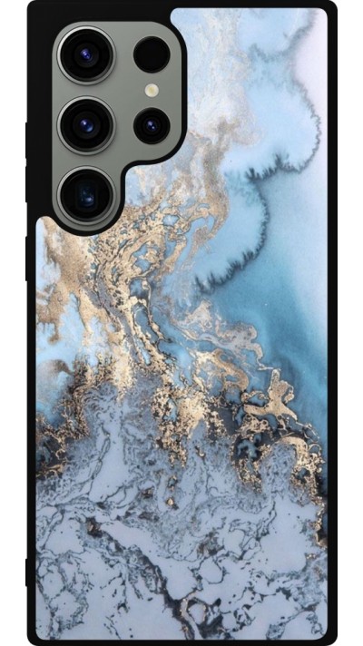 Coque Samsung Galaxy S23 Ultra - Silicone rigide noir Marble 04