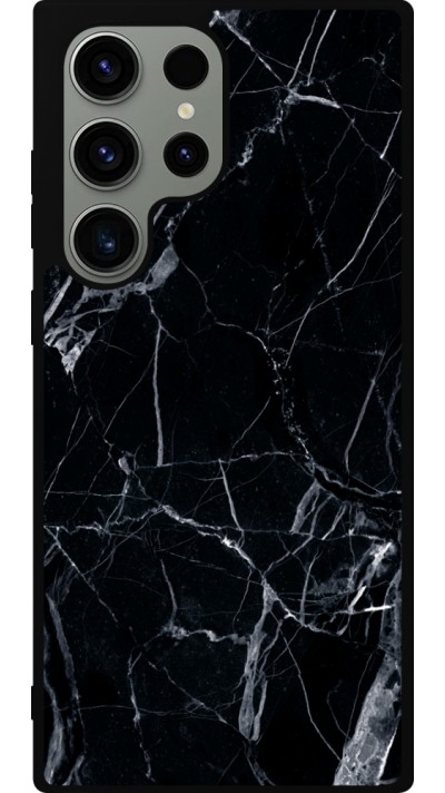 Coque Samsung Galaxy S23 Ultra - Silicone rigide noir Marble Black 01