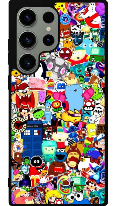 Coque Samsung Galaxy S23 Ultra - Silicone rigide noir Mixed cartoons