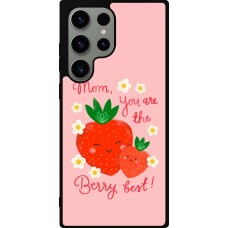 Samsung Galaxy S23 Ultra Case Hülle - Silikon schwarz Mom 2026 Berry best