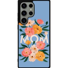 Samsung Galaxy S23 Ultra Case Hülle - Silikon schwarz Mom 2026 Flowers