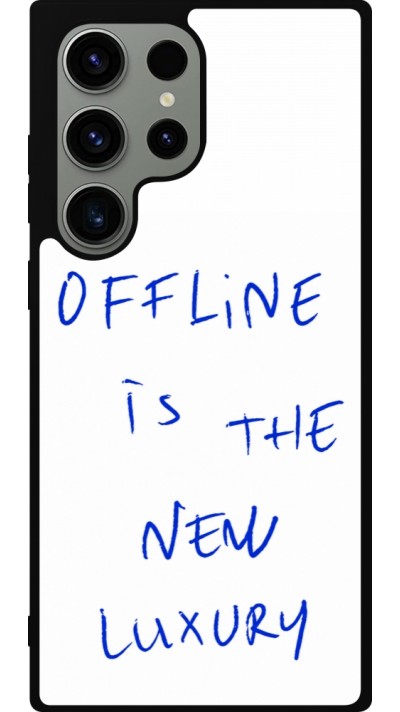 Samsung Galaxy S23 Ultra Case Hülle - Silikon schwarz Offline is the new luxury