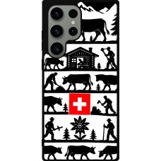 Coque Samsung Galaxy S23 Ultra - Silicone rigide noir Poya Suisse 1