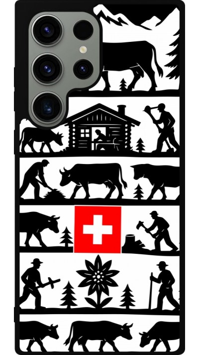 Samsung Galaxy S23 Ultra Case Hülle - Silikon schwarz Poya Schweiz 1