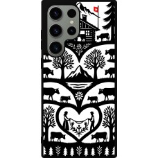 Coque Samsung Galaxy S23 Ultra - Silicone rigide noir Poya Suisse 2