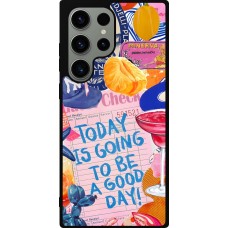 Coque Samsung Galaxy S23 Ultra - Silicone rigide noir Preppy Today is Going to be a good day