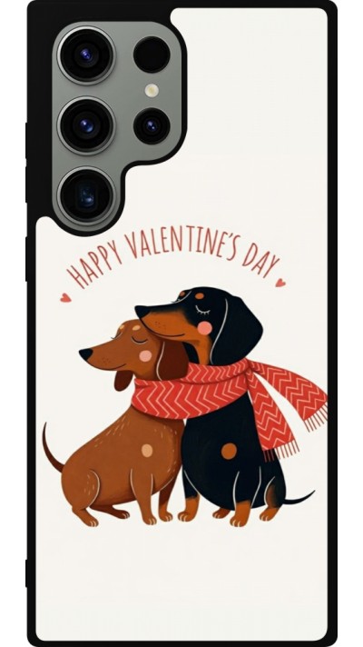 Samsung Galaxy S23 Ultra Case Hülle - Silikon schwarz Saint Valentines Day 26 Happy Valentine