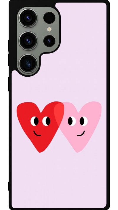 Samsung Galaxy S23 Ultra Case Hülle - Silikon schwarz Saint Valentines Day 26 Heart