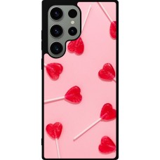 Coque Samsung Galaxy S23 Ultra - Silicone rigide noir Saint Valentines Day 26 Lollipop