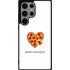 Coque Samsung Galaxy S23 Ultra - Silicone rigide noir Saint Valentines Day 26 You have my pizza heart