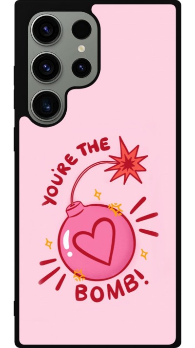 Samsung Galaxy S23 Ultra Case Hülle - Silikon schwarz Saint Valentines Day 26 You are the bomb