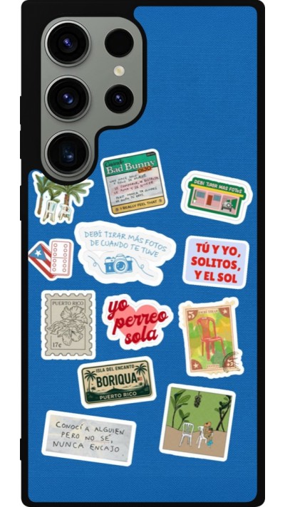 Samsung Galaxy S23 Ultra Case Hülle - Silikon schwarz Seals of the Dominican Republic DTMF