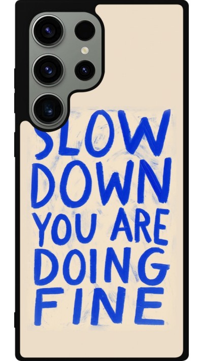 Coque Samsung Galaxy S23 Ultra - Silicone rigide noir Slow down 2026