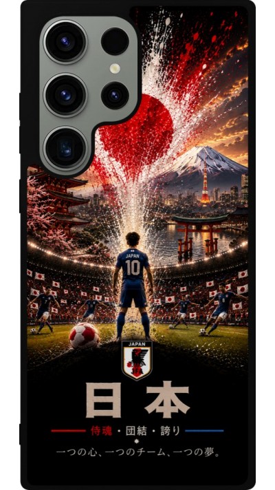 Samsung Galaxy S23 Ultra Case Hülle - Silikon schwarz Fussball Japan splash 2026