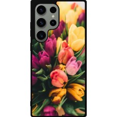 Coque Samsung Galaxy S23 Ultra - Silicone rigide noir Bouquet of tulips Spring 2026