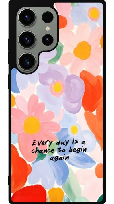 Samsung Galaxy S23 Ultra Case Hülle - Silikon schwarz Every day is a chance Spring 2026