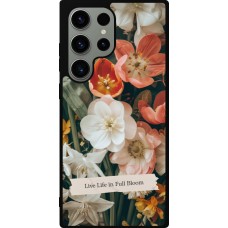 Samsung Galaxy S23 Ultra Case Hülle - Silikon schwarz Full Bloom Spring 2026