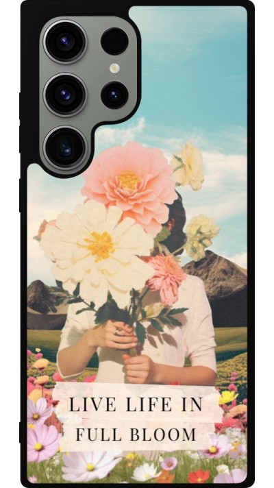 Samsung Galaxy S23 Ultra Case Hülle - Silikon schwarz Live life in full moon Spring 2026