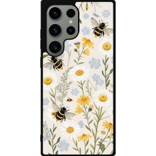 Coque Samsung Galaxy S23 Ultra - Silicone rigide noir Pattern bees Spring 2026