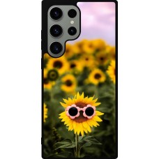 Coque Samsung Galaxy S23 Ultra - Silicone rigide noir Sunflower with glasses Spring 2026