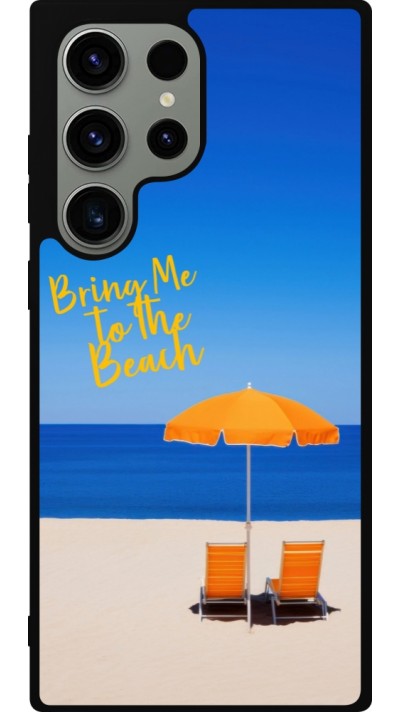 Samsung Galaxy S23 Ultra Case Hülle - Silikon schwarz Summer 2025 Bring me to the beach