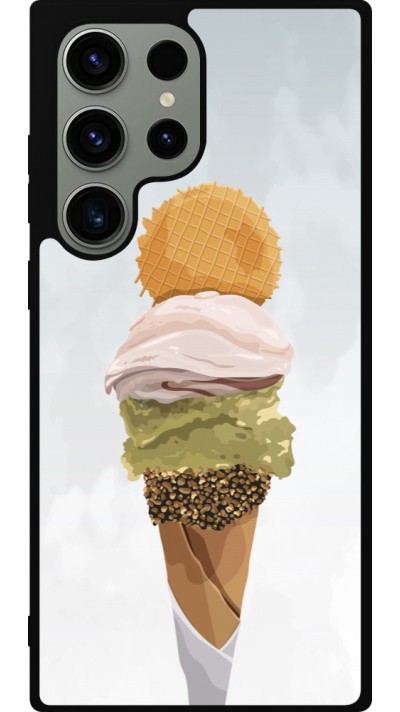 Samsung Galaxy S23 Ultra Case Hülle - Silikon schwarz Summer 2025 Cornet