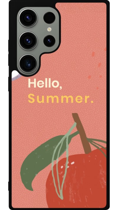 Samsung Galaxy S23 Ultra Case Hülle - Silikon schwarz Summer 2025 Hello summer