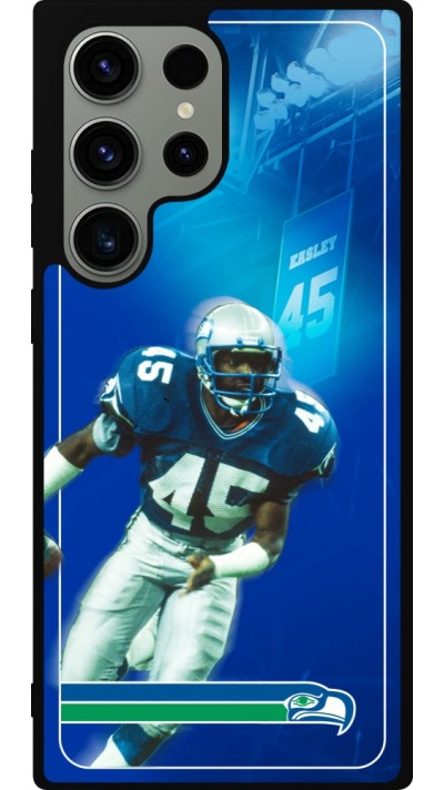 Coque Samsung Galaxy S23 Ultra - Silicone rigide noir Super Bowl 26 Seattle 1
