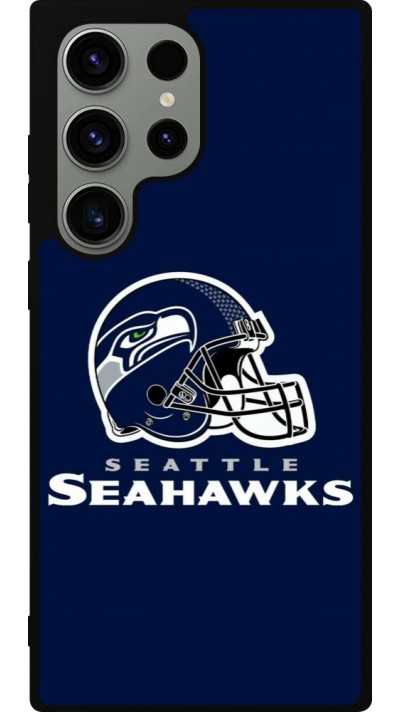 Coque Samsung Galaxy S23 Ultra - Silicone rigide noir Super Bowl 26 Seattle 3