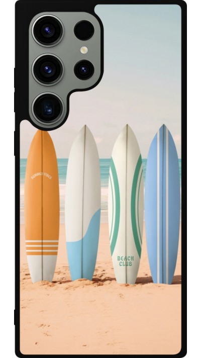 Samsung Galaxy S23 Ultra Case Hülle - Silikon schwarz Summer surfboard 2025