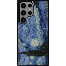 Samsung Galaxy S23 Ultra Case Hülle - Silikon schwarz Kunstbild - Sternennacht - Van Gogh