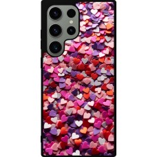 Samsung Galaxy S23 Ultra Case Hülle - Silikon schwarz Valentin 2025 Konfetti
