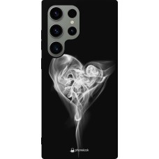 Samsung Galaxy S23 Ultra Case Hülle - Silikon schwarz Valentine 2022 Black Smoke