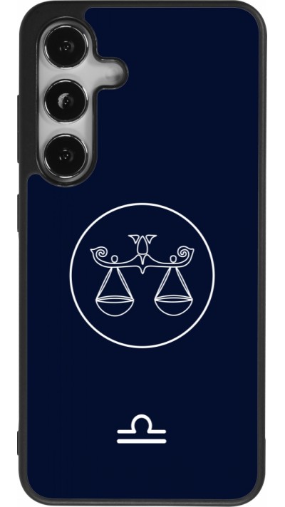 Samsung Galaxy S24 Case Hülle - Silikon schwarz Astrologie Waage